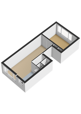 Floorplan - Mathenesserdijk 376A01, 3026 GT Rotterdam